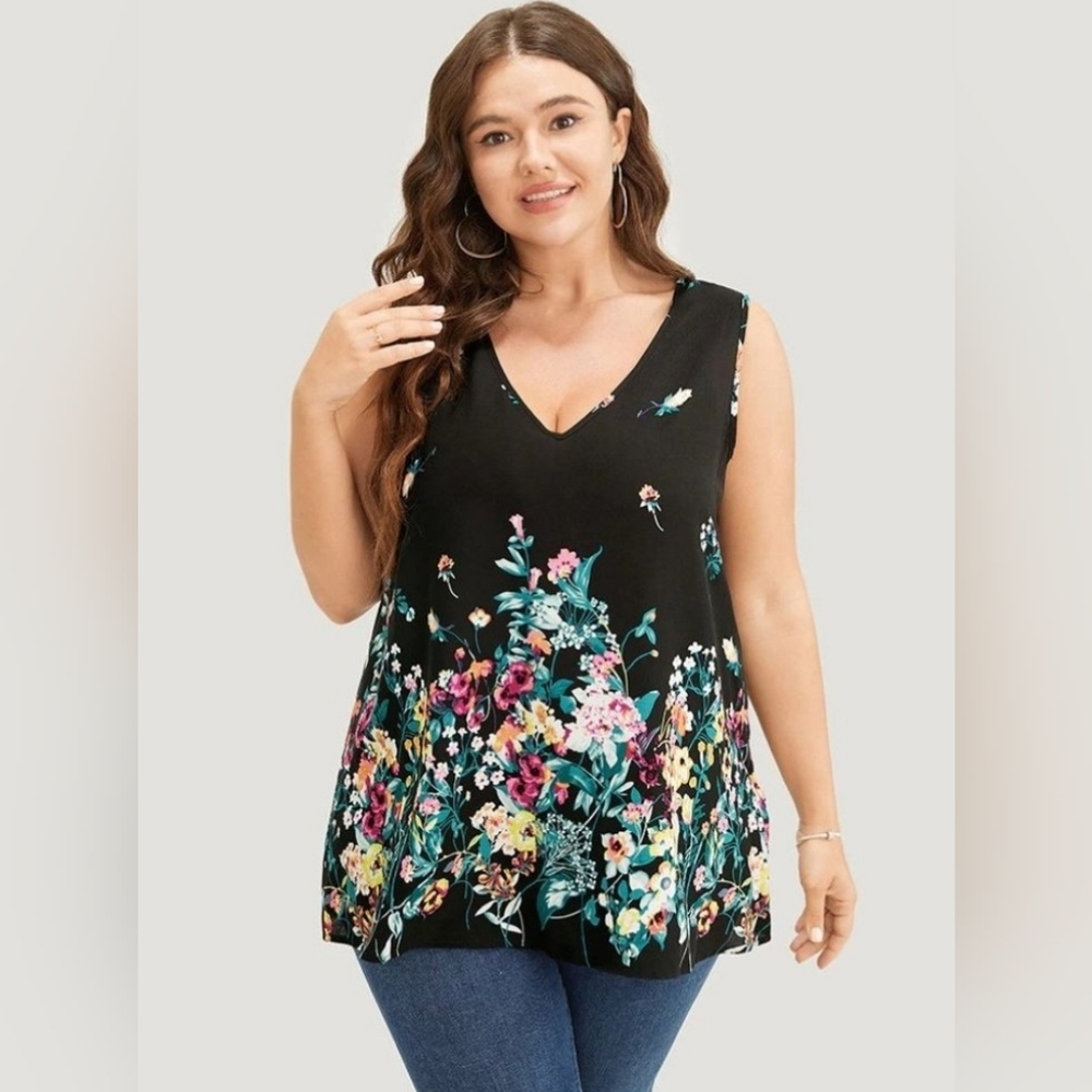 Bloomchic Floral Sleeveless Shirt